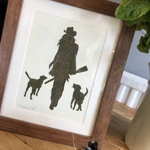Lady and her Labs